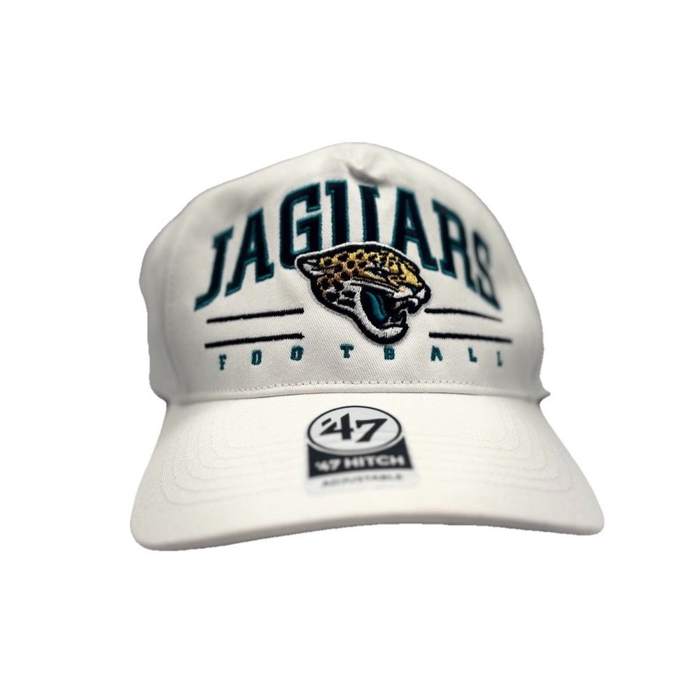 NEW Jacksonville Jaguars NFL '47 Brand Hat Hitch Snapback Adjustable Cap‎ White - Picture 2 of 6